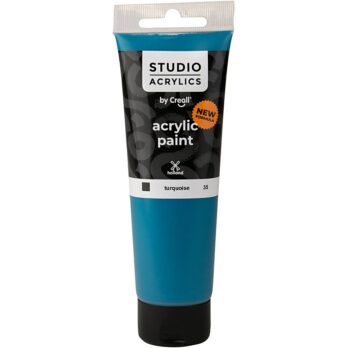 Creall Studio akrüülvärv, läbipaistmatu, türkiissinine (35), 120 ml/ 1 pudel