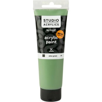 Creall Studio akrüülvärv, läbipaistmatu, oliivroheline (59), 120 ml/ 1 pudel