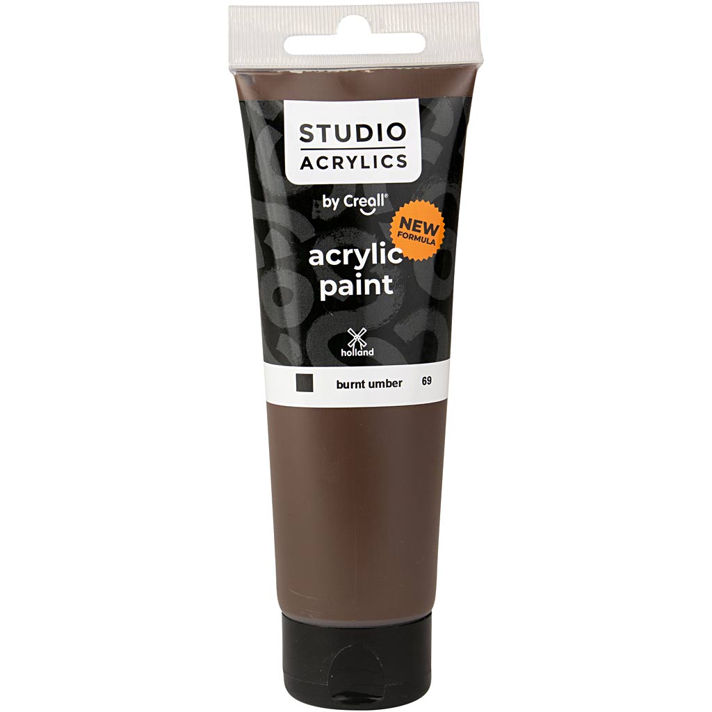 Creall Studio akrüülvärv, läbipaistmatu, põletatud umber (69), 120 ml/ 1 pudel
