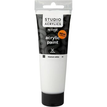 Creall Studio akrüülvärv, läbipaistmatu, valge (81), 120 ml/ 1 pudel