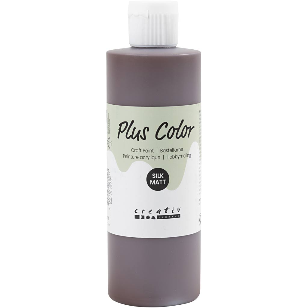 Plus Color Craft Paint, šokolaad, 250 ml/ 1 pudel
