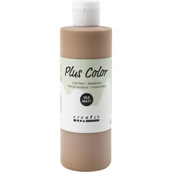 Plus Color Craft Paint, helepruun, 250 ml/ 1 pudel