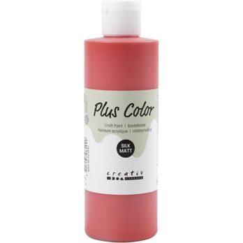 Plus Color Craft Paint, karmiinpunane, 250 ml/ 1 pudel