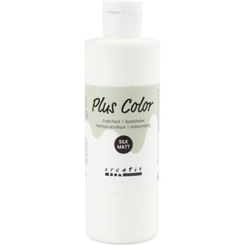 Plus Color Craft Paint, naturaalvalge, 250 ml/ 1 pudel