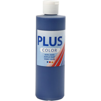 Plus Color Craft Paint, tumesinine, 250 ml/ 1 pudel