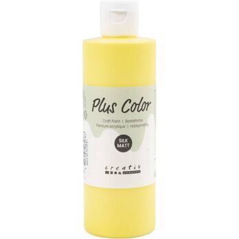 Plus Color Craft Paint, põhikollane värv, 250 ml/ 1 pudel