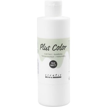 Plus Color Craft Paint, valge, 250 ml/ 1 pudel
