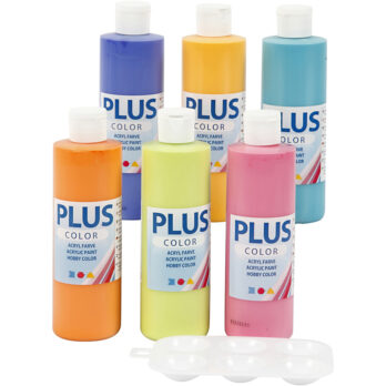 Plus Color Craft Paint, 6x250 ml/ 1 pakk