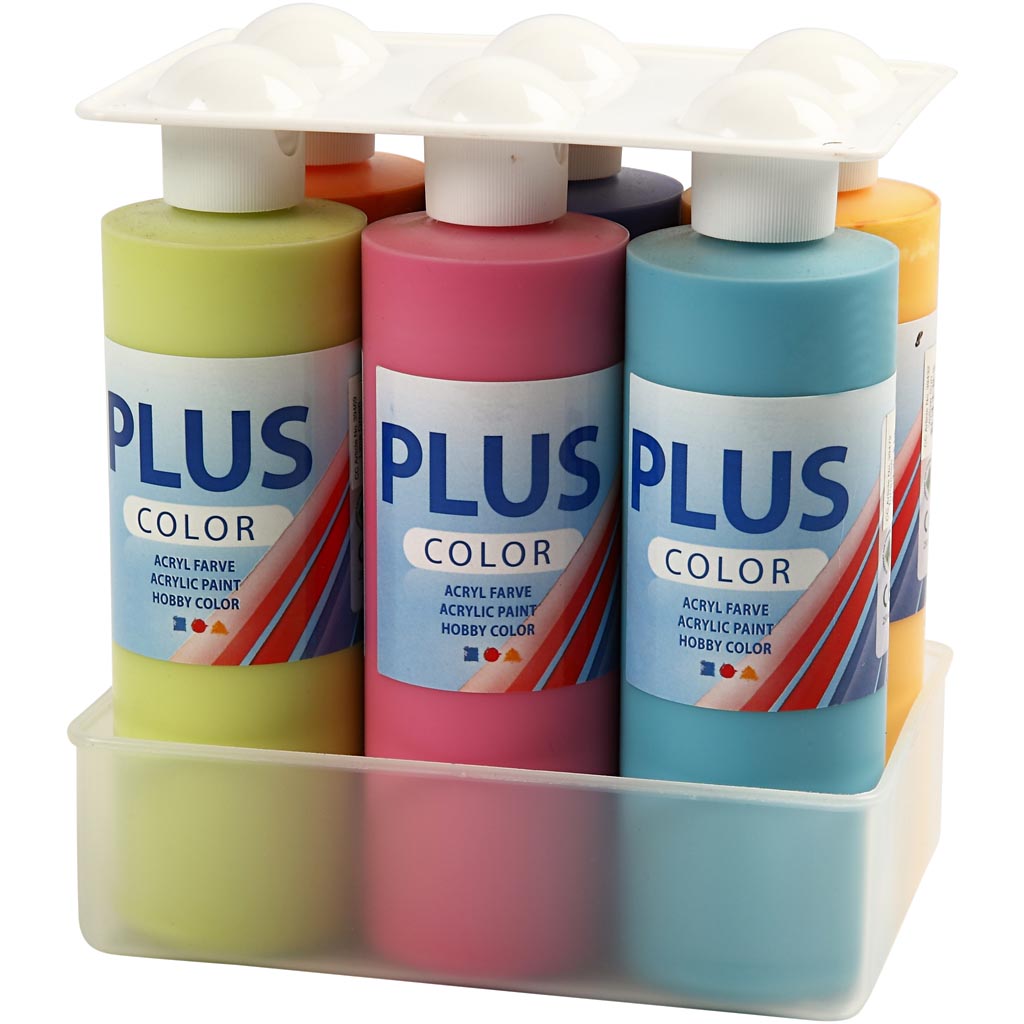Plus Color Craft Paint, 6x250 ml/ 1 pakk - Image 2