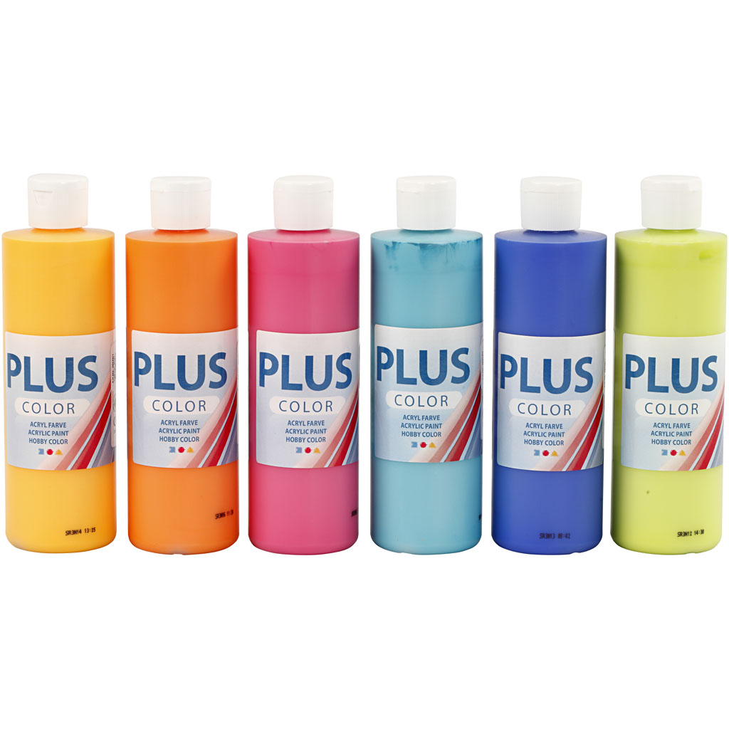 Plus Color Craft Paint, 6x250 ml/ 1 pakk - Image 4