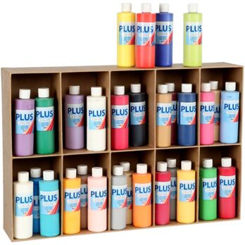 Plus Color Craft Paint, erinevad värvid, 30x250 ml/ 1 pakk