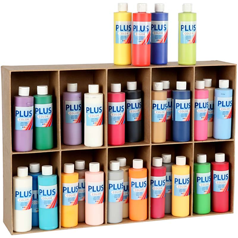 Plus Color Craft Paint, erinevad värvid, 30x250 ml/ 1 pakk