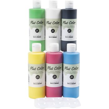 Plus Color Craft Paint, põhivärvid, 6x250 ml/ 1 pakk