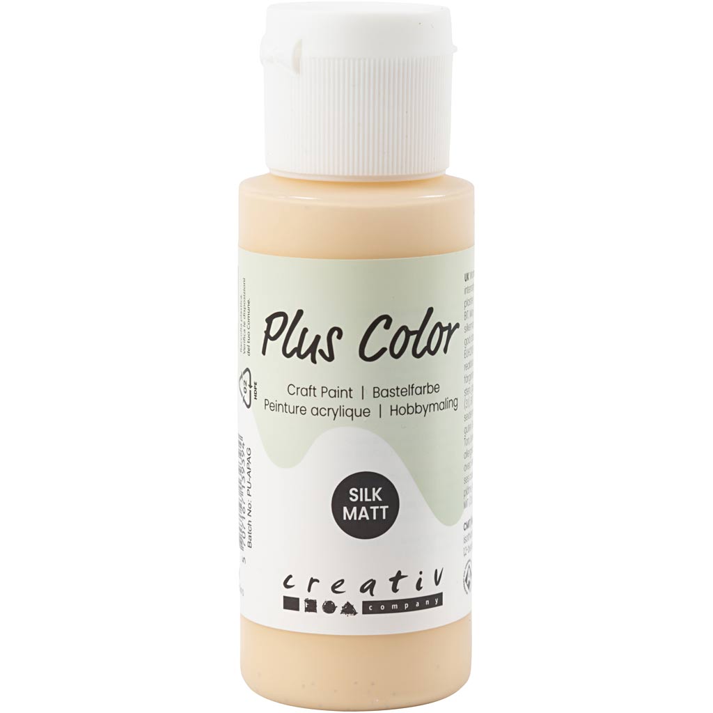 Plus Color Craft Paint, helebeež, 60 ml/ 1 pudel