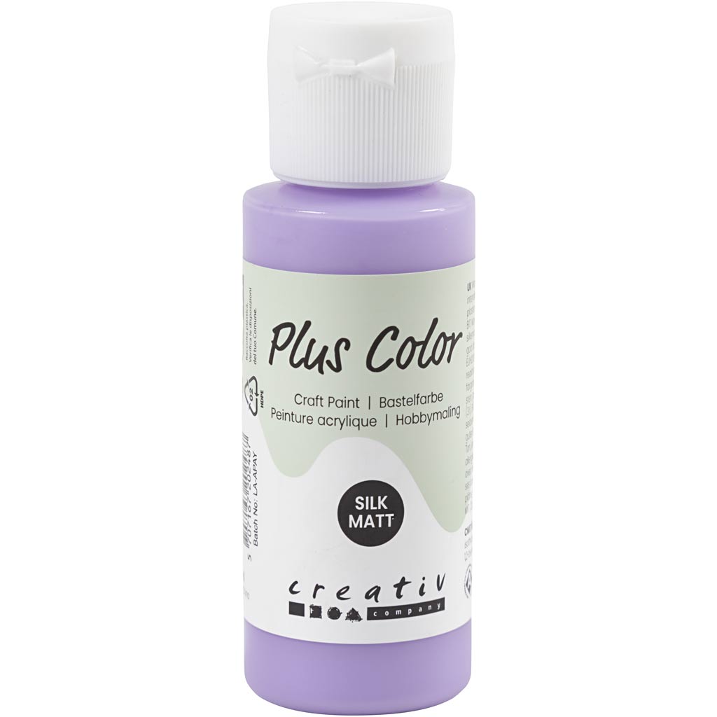 Plus Color Craft Paint, lilla, 60 ml/ 1 pudel