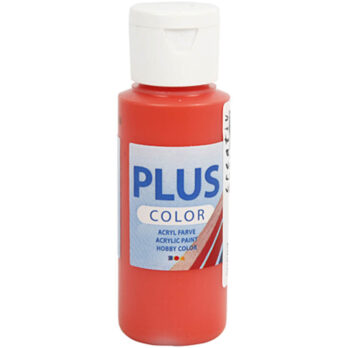 Plus Color Craft Paint, briljantpunane, 60 ml/ 1 pudel