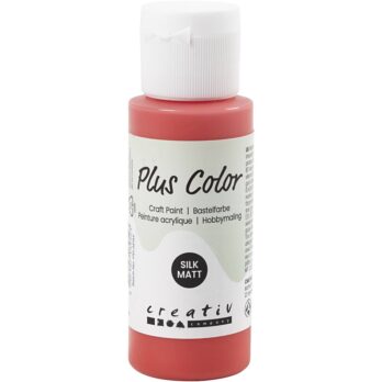 Plus Color Craft Paint, karmiinpunane värv, 60 ml/ 1 pudel