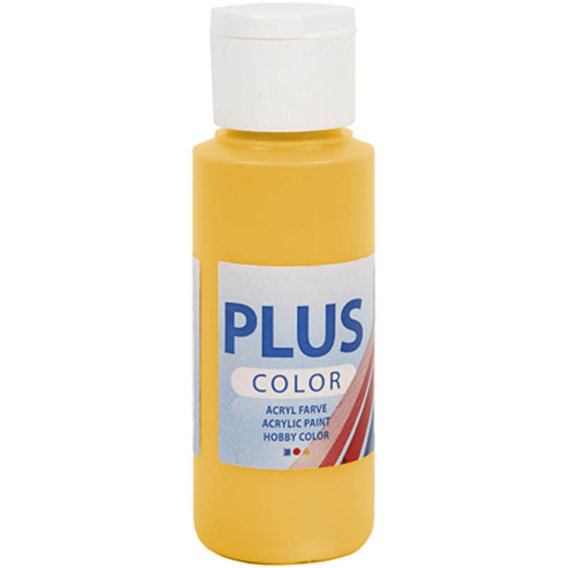 Plus Color Craft Paint, kollane päike, 60 ml/ 1 pudel