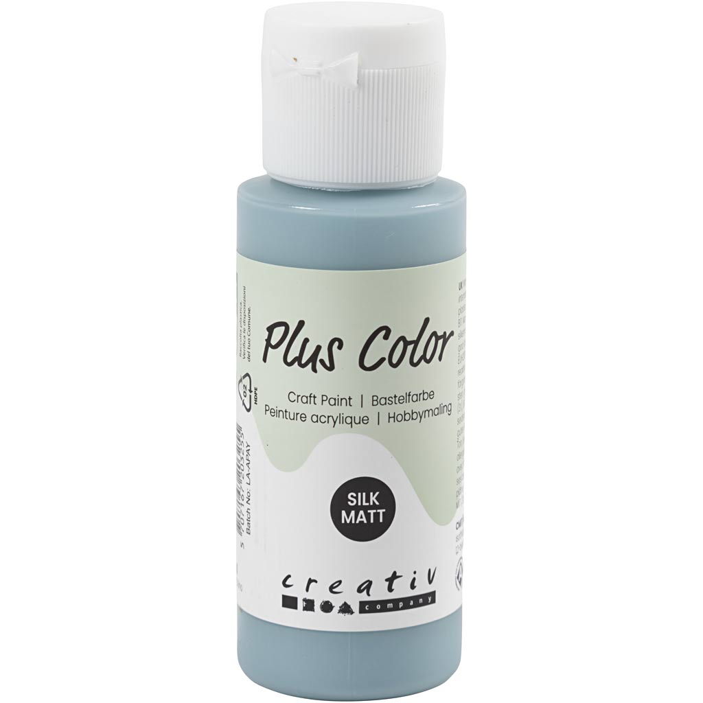Plus Color Craft Paint, tolmune sinine, 60 ml/ 1 pudel