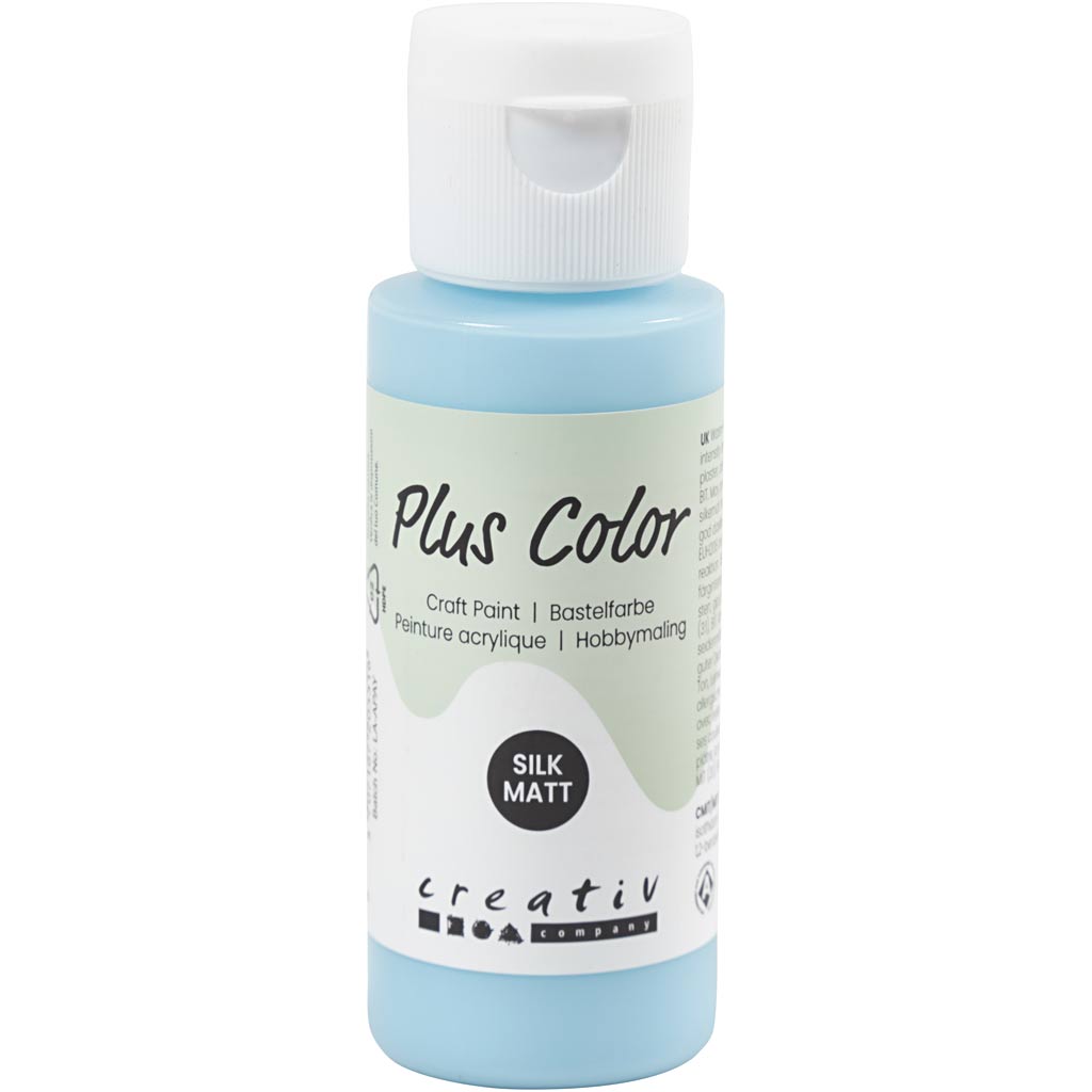 Plus Color Craft Paint, jääsinine, 60 ml/ 1 pudel