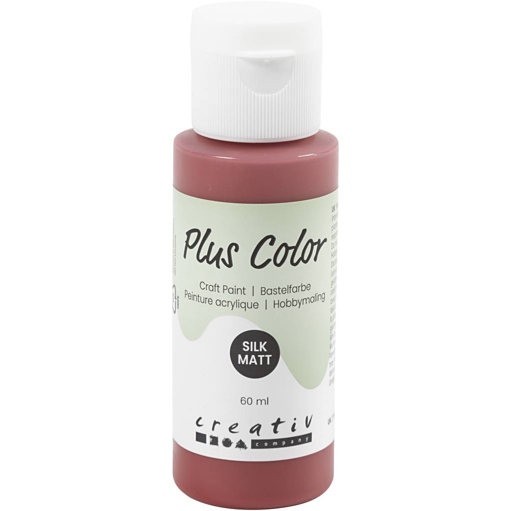 Plus Color Craft Paint, antiikpunane, 60 ml/ 1 pudel