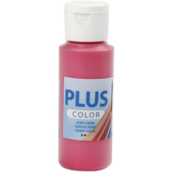 Plus Color Craft Paint, põhipunane värv, 60 ml/ 1 pudel