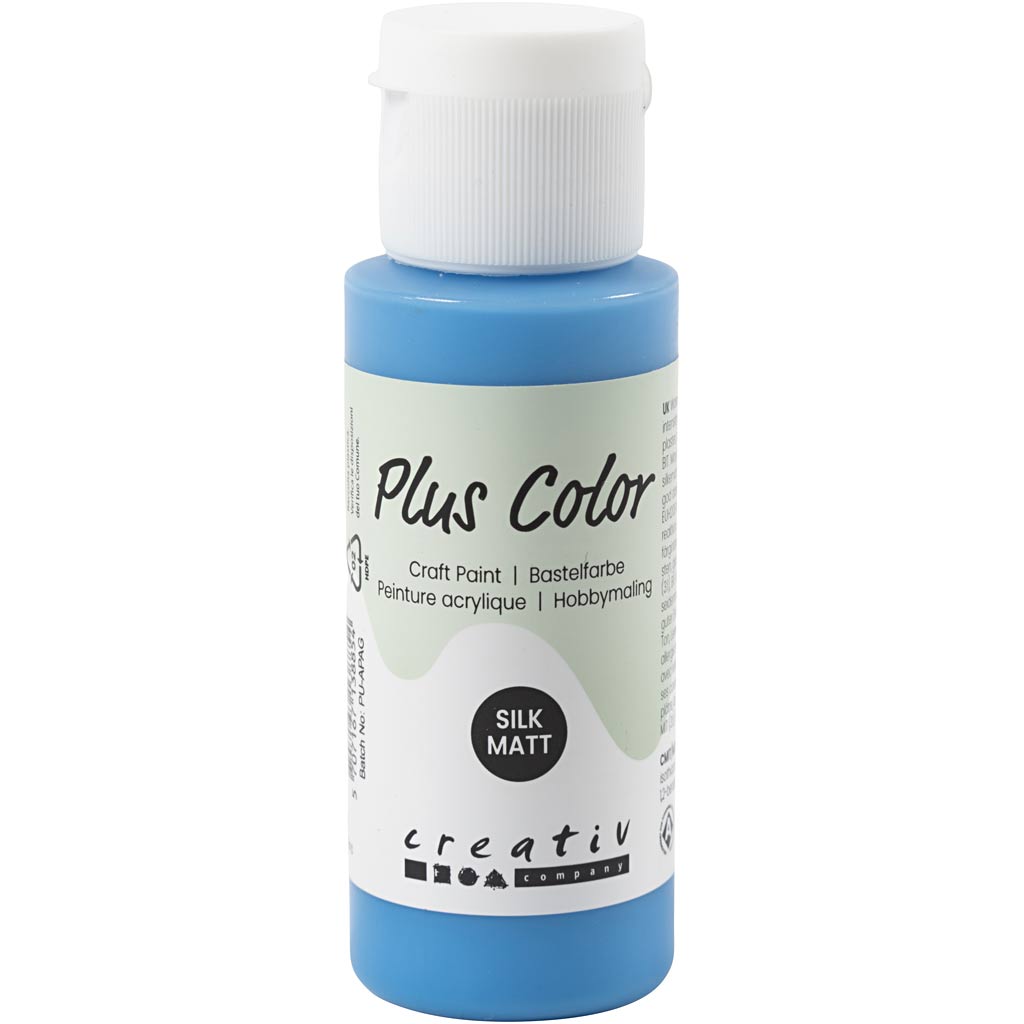 Plus Color Craft Paint, põhiline sinine, 60 ml/ 1 pudel