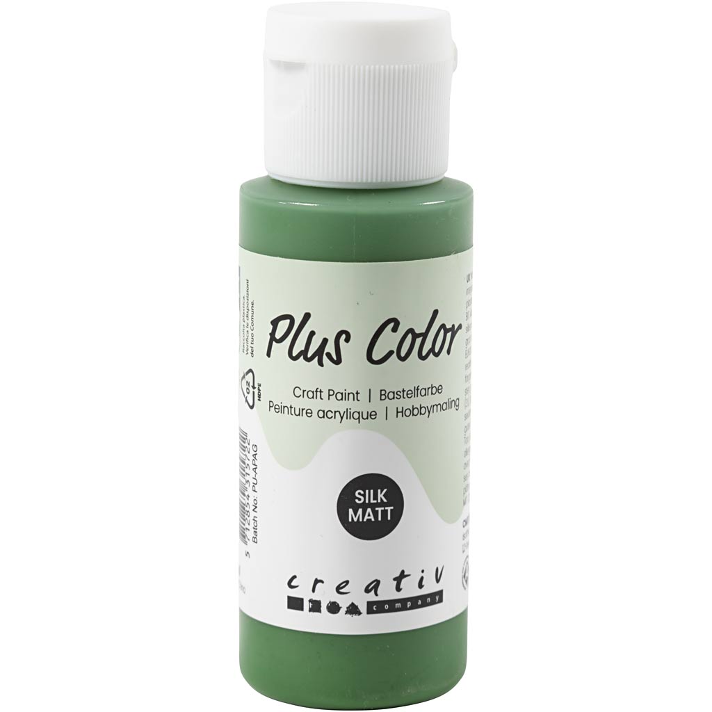 Plus Color Craft Paint, metsaroheline, 60 ml/ 1 pudel