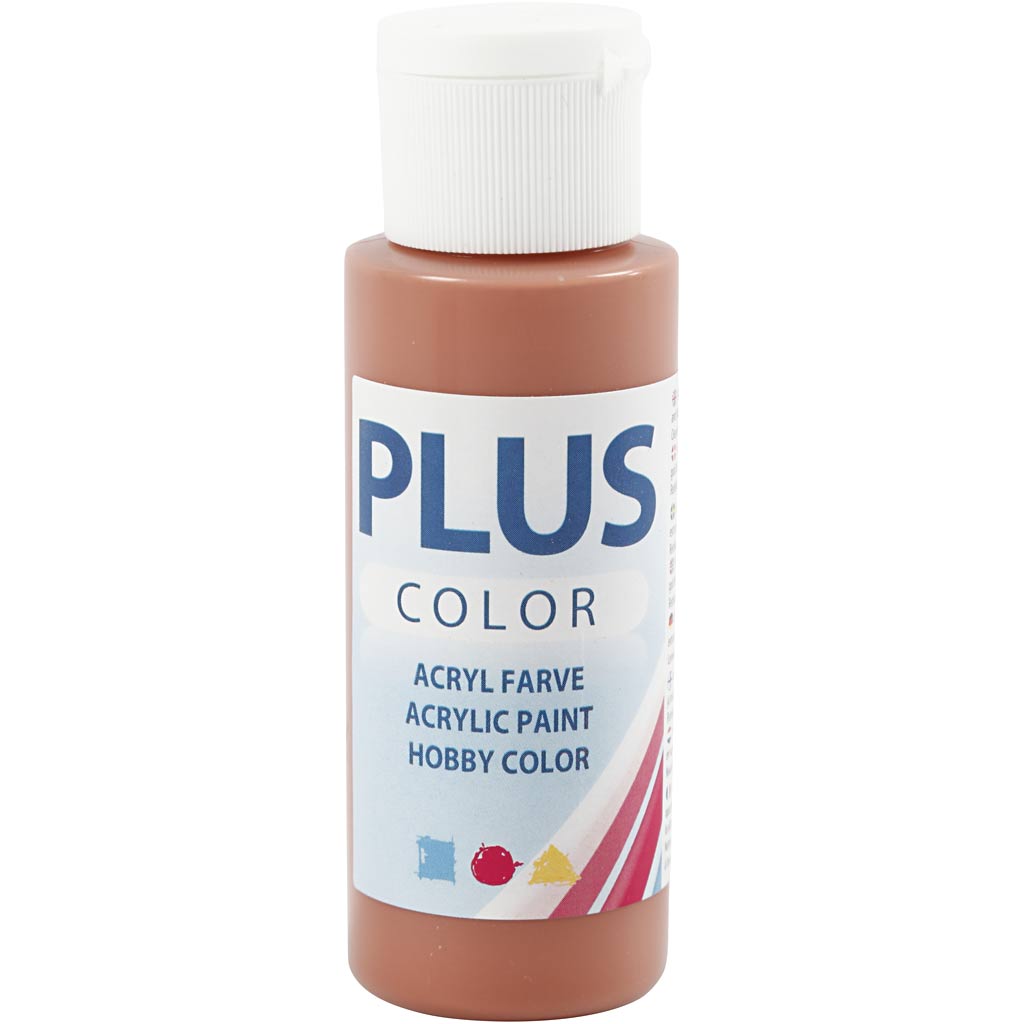 Plus Color Craft Paint, terrakota, 60 ml/ 1 pudel