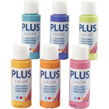 Plus Color Craft Paint, värviline, 6x60 ml/ 1 pakk