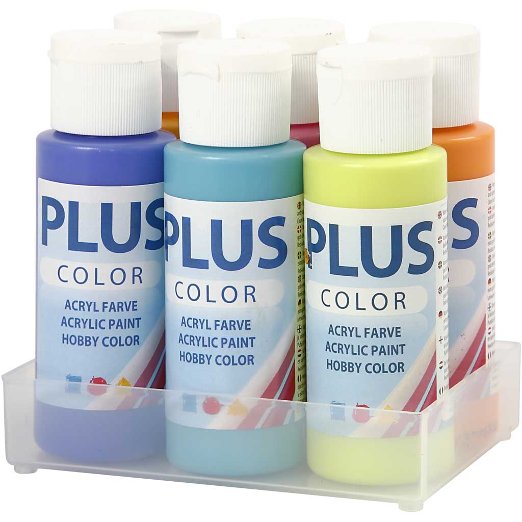 Plus Color Craft Paint, värviline, 6x60 ml/ 1 pakk - Image 2