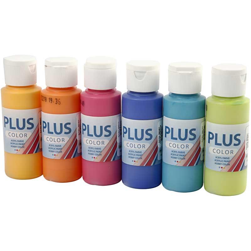 Plus Color Craft Paint, värviline, 6x60 ml/ 1 pakk - Image 3