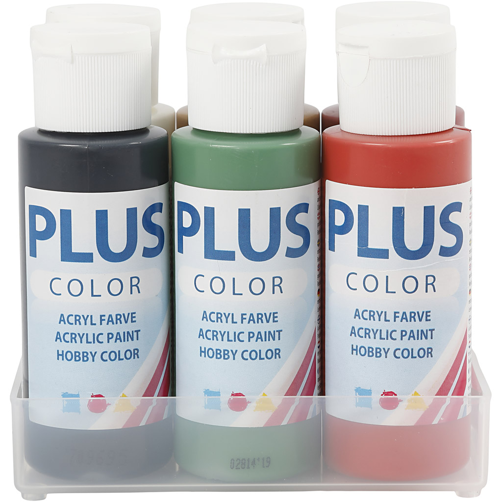 Plus Color Craft Paint, jõuluvärvid, 6x60 ml/ 1 pakk - Image 3