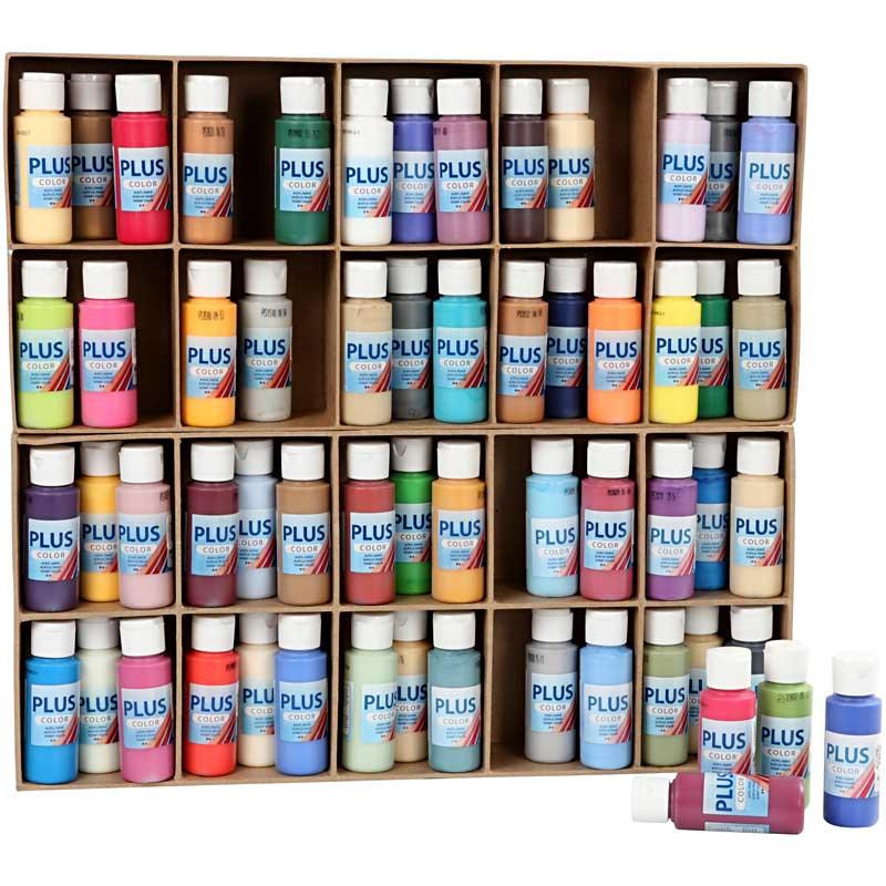 Plus Color Craft Paint, erinevad värvid, 60x60 ml/ 1 pakk - Image 3