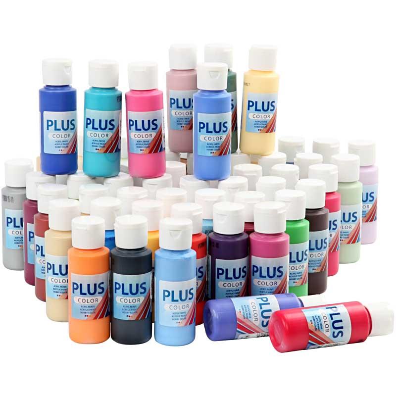 Plus Color Craft Paint, erinevad värvid, 60x60 ml/ 1 pakk - Image 4