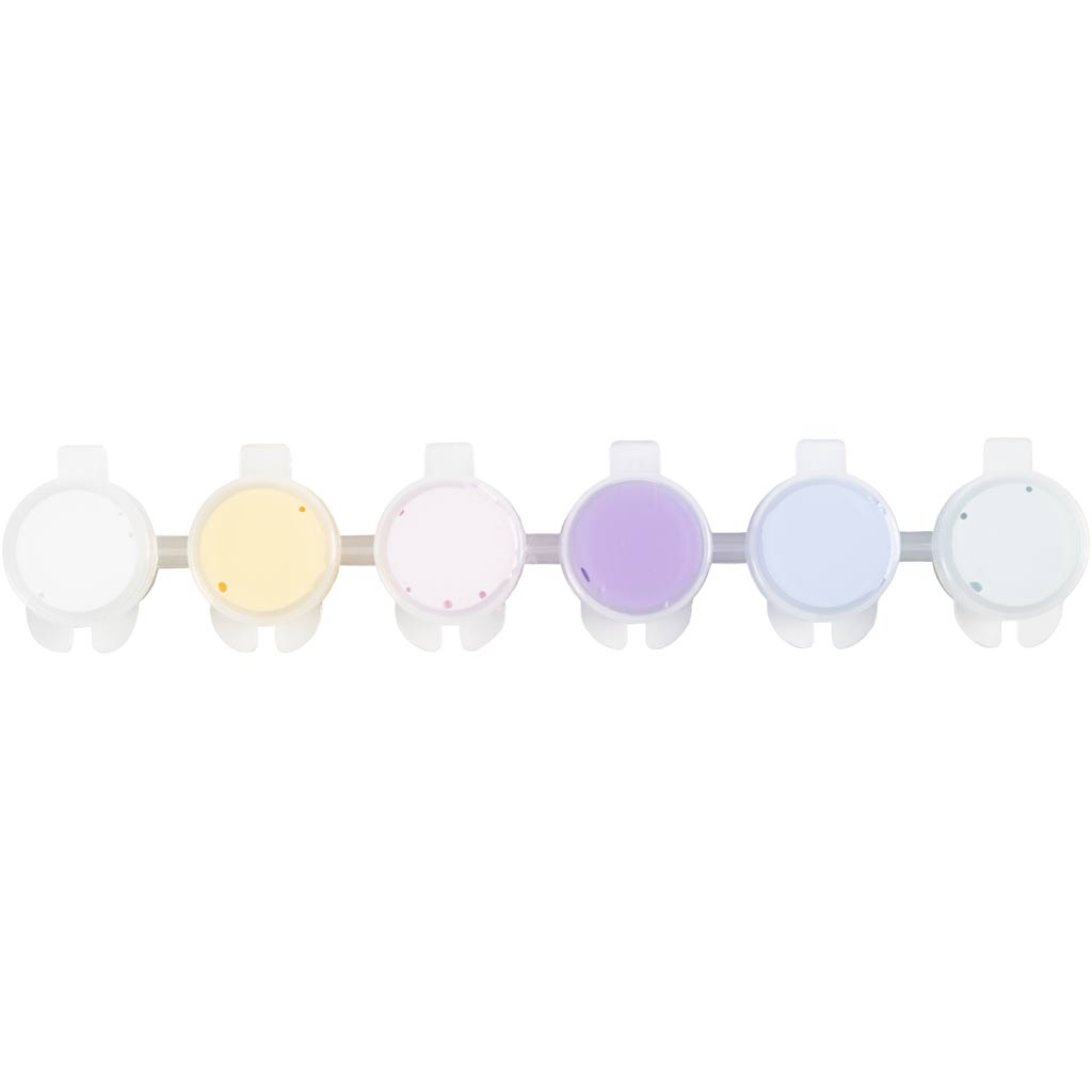 Plus Color Craft Paint, pastellvärvid, 6x5 ml/ 1 pakk - Image 5