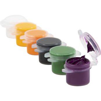 Plus Color Craft Paint, halloween värvid, 6x5 ml/ 1 pakk