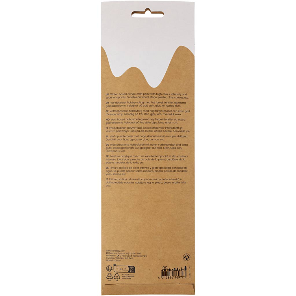 Plus Color Craft Paint, julged värvid, 6x5 ml/ 1 pakk - Image 3