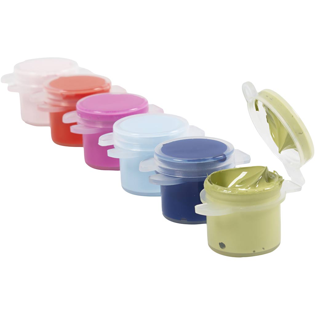 Plus Color Craft Paint, julged värvid, 6x5 ml/ 1 pakk - Image 4