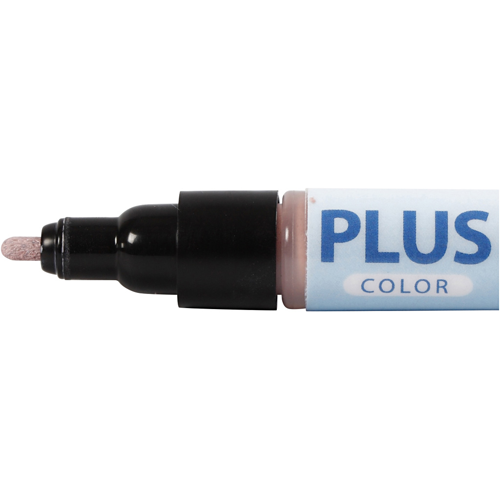 Plus Color Marker, L: 14,5 cm, joon 1-2 mm, tolmune roosa, 5,5 ml, 1 tk - Image 4