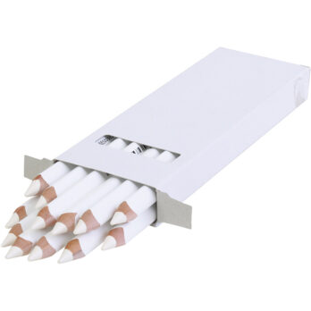 Edu Jumbo värvipliiatsid, paksus 10 mm, münt 6,25 mm, valge, 12 tk/ 1 pakk