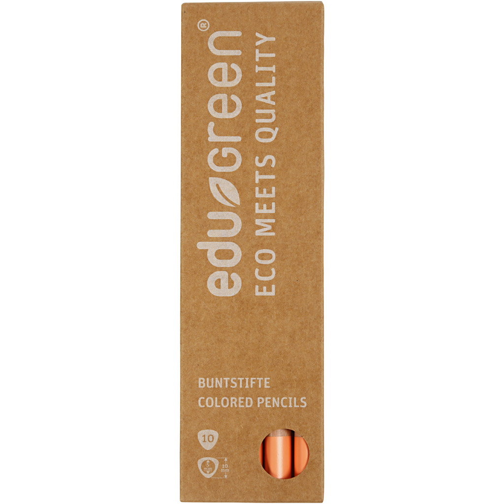 Edugreen Jumbo värvipliiatsid, pliiats 5 mm, lõhe, 10 tk/ 1 pakk - Image 2