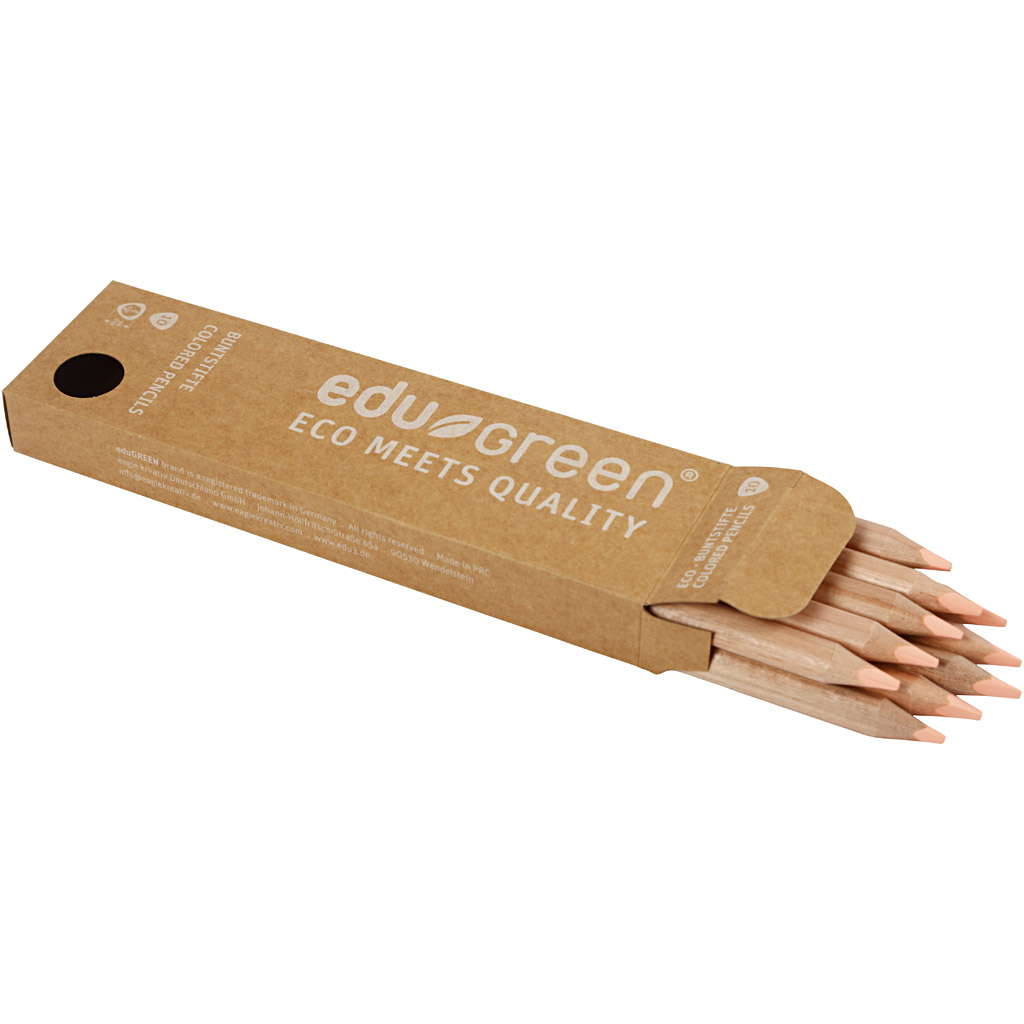 Edugreen Jumbo värvipliiatsid, pliiats 5 mm, lõhe, 10 tk/ 1 pakk - Image 3