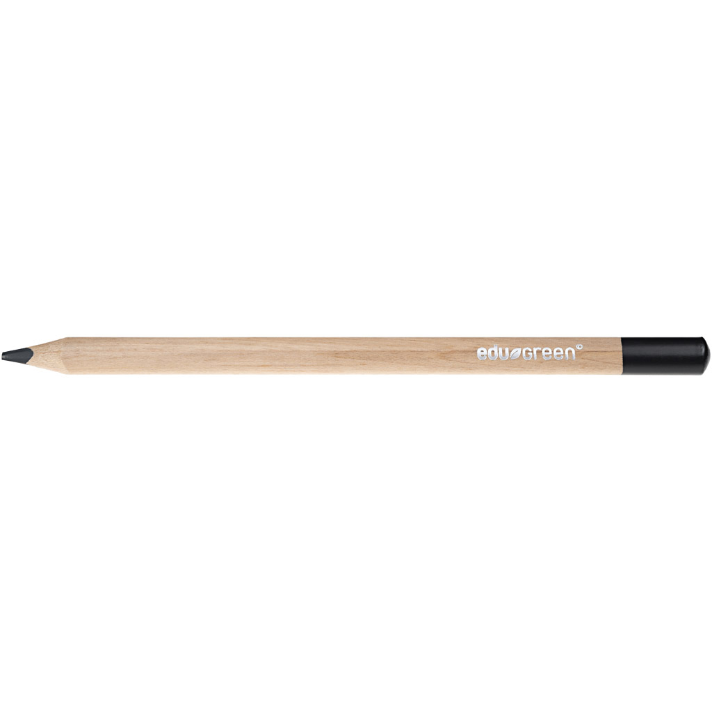 Edugreen Jumbo värvipliiatsid, pliiatsid 5 mm, must, 10 tk/ 1 pakk