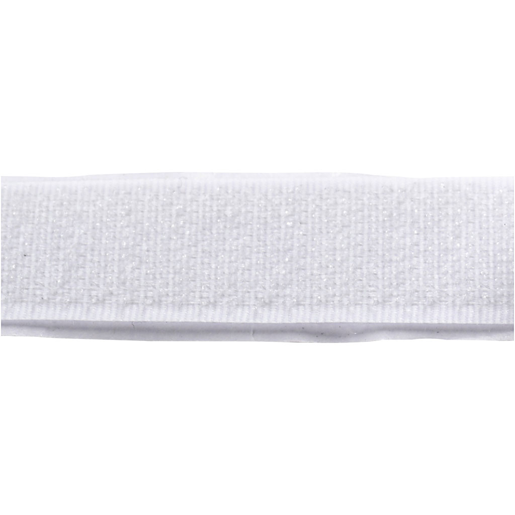 Hook & Loop, isekleepuv, W: 20 mm, valge, 5 m/ 1 rull - Image 3