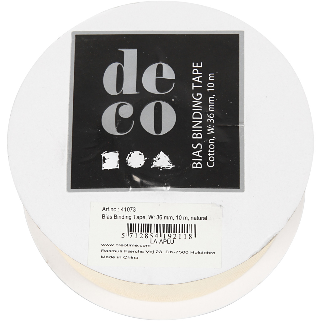 Sidemeteip, W: 36 mm, naturaalne, 10 m/ 1 rull - Image 2