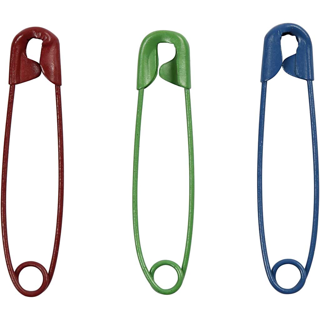 Ohutusnõelad, L: 34 mm, paksus 0,8-1,00 mm, 10x100 tk/ 1 pakk - Image 3