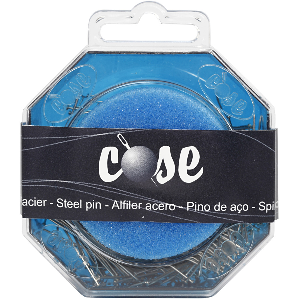 Sirged tihvtid, L: 34 mm, paksus 0,6 mm, ca. 600 tk, hõbedane, 50 g/ 1 pakk - Image 2