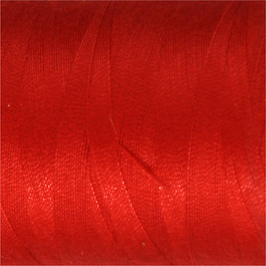 Õmblusniit, polüester, punane, 1000 m/ 1 rull - Image 2