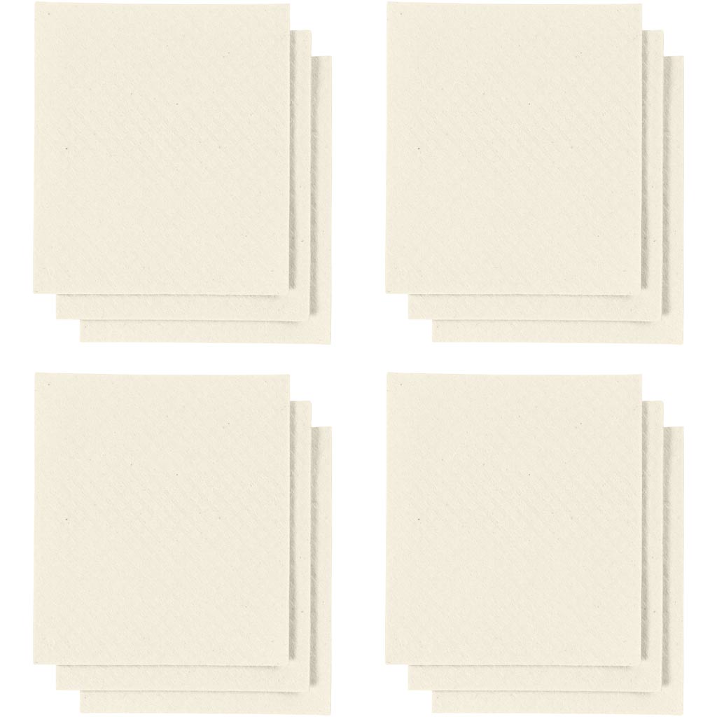 Lapp, suurus 17x19,5 cm, naturaalvalge, 20 tk/ 1 pakk - Image 2